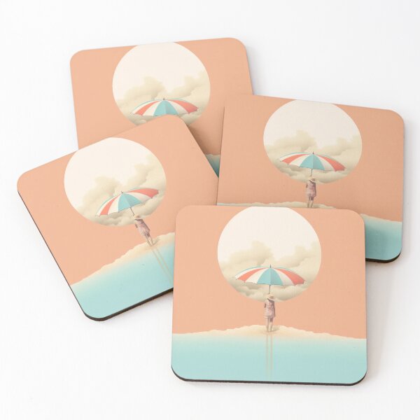 Item preview, Girl with umbrella - surrealistic summer artwork designed and sold by Sara-Design2.