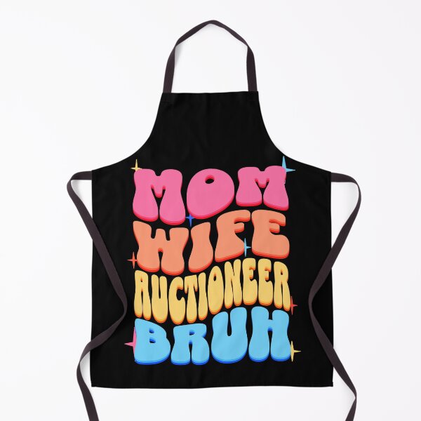 Item preview, Mom Wife Auctioneer Bruh, Retro Colorful Mommy design designed and sold by BYNDART.