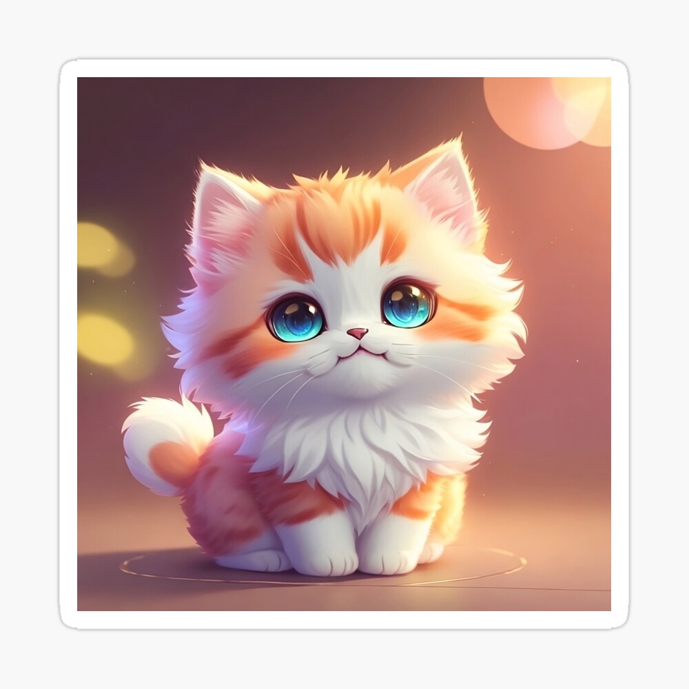 Cute Anime tiny cat