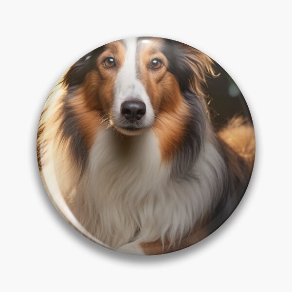 Artikelvorschau, Ein Hund sitzt auf dem Boden in einem Wald entworfen und verkauft von isBotStore.