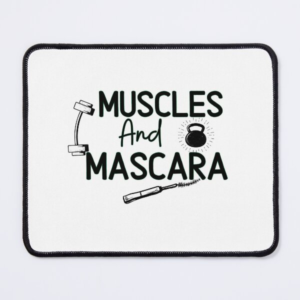 Item preview, Muscles and Mascara - Funny Gym Quote designed and sold by unique things.