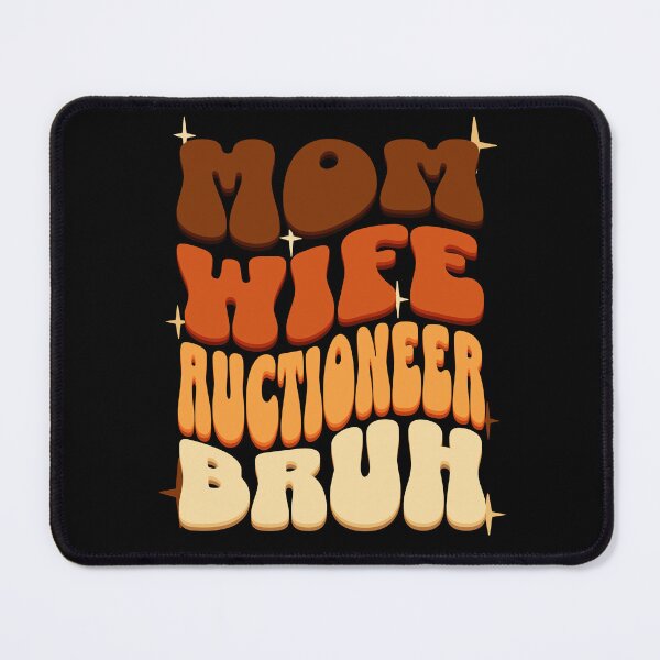 Item preview, Mom Wife Auctioneer Bruh, Retro Colorful Mommy design designed and sold by BYNDART.