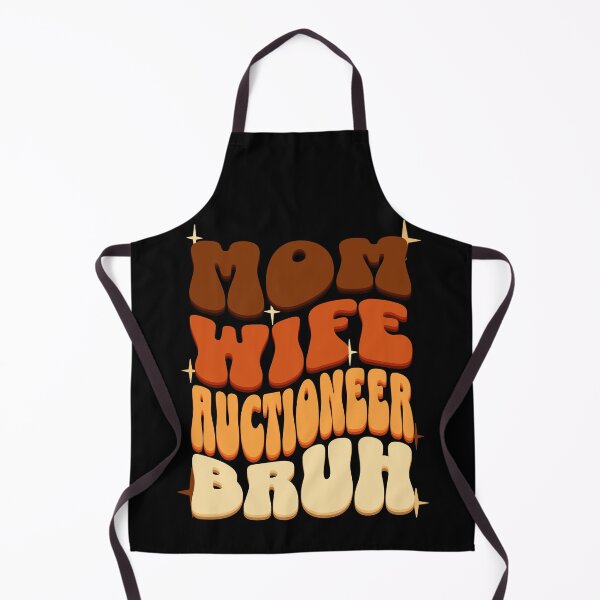 Item preview, Mom Wife Auctioneer Bruh, Retro Colorful Mommy design designed and sold by BYNDART.