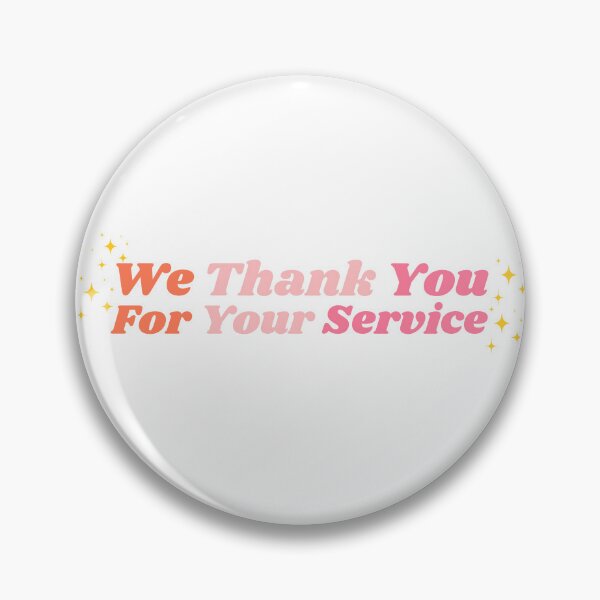 Item preview, Darcy Olsson Heartstopper Lesbian Quote | We Thank You For Your Service pink sparkles designed and sold by emcazalet.