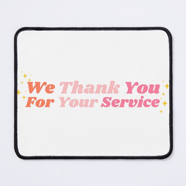 Item preview, Darcy Olsson Heartstopper Lesbian Quote | We Thank You For Your Service pink sparkles designed and sold by emcazalet.