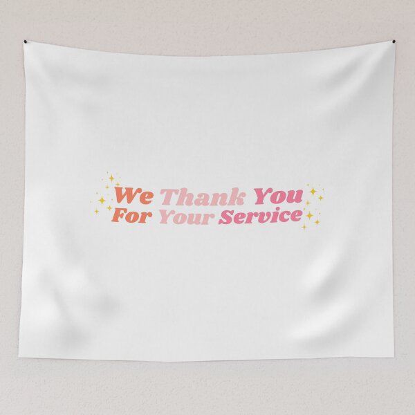 Item preview, Darcy Olsson Heartstopper Lesbian Quote | We Thank You For Your Service pink sparkles designed and sold by emcazalet.