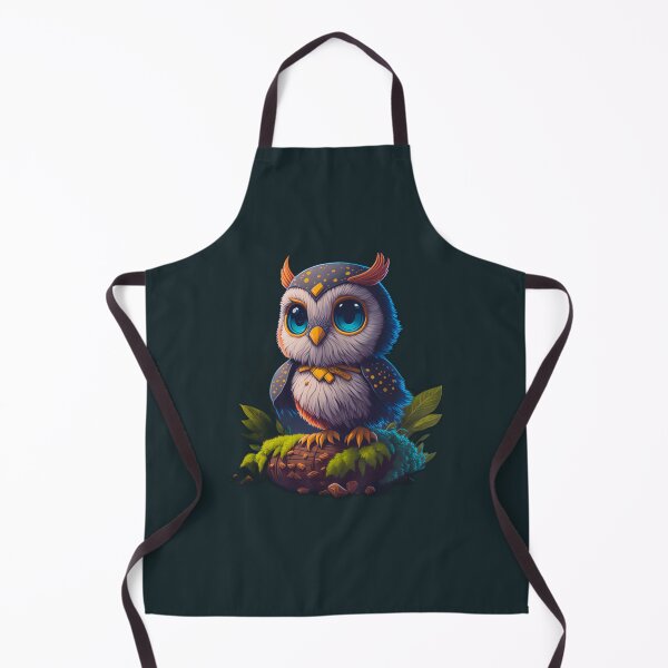 Item preview, Cute Owl with Blue Feathers designed and sold by JDVNart.