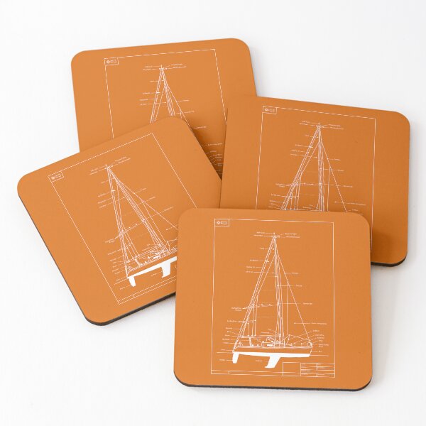 Item preview, Sailing Yacht Orangeprint designed and sold by andrewamoore.