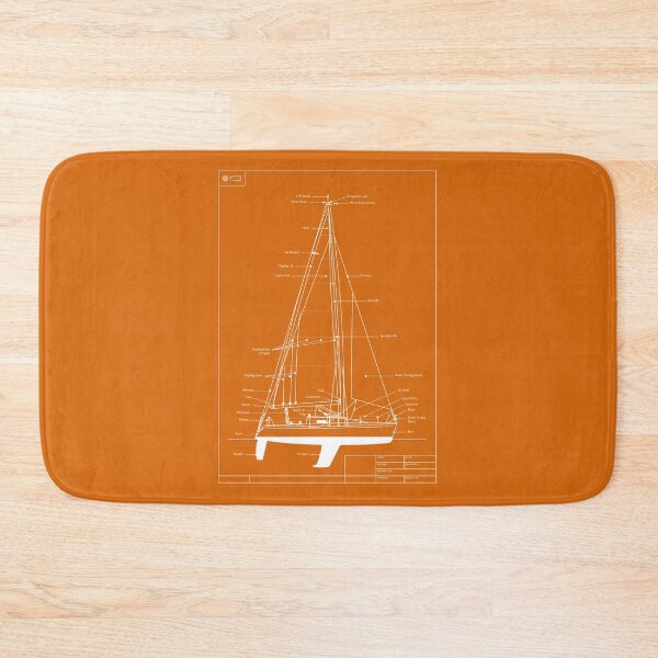 Item preview, Sailing Yacht Orangeprint designed and sold by andrewamoore.