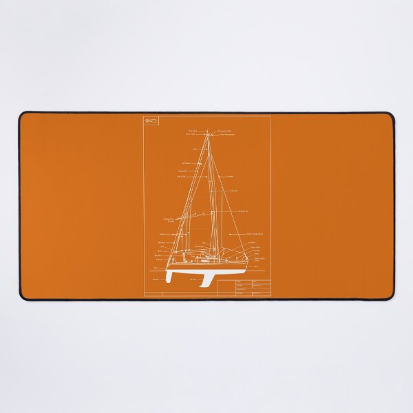 Item preview, Sailing Yacht Orangeprint designed and sold by andrewamoore.