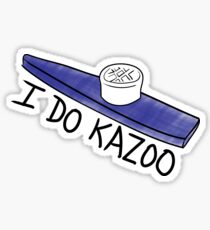 I Do Kazoo in Blue Sticker