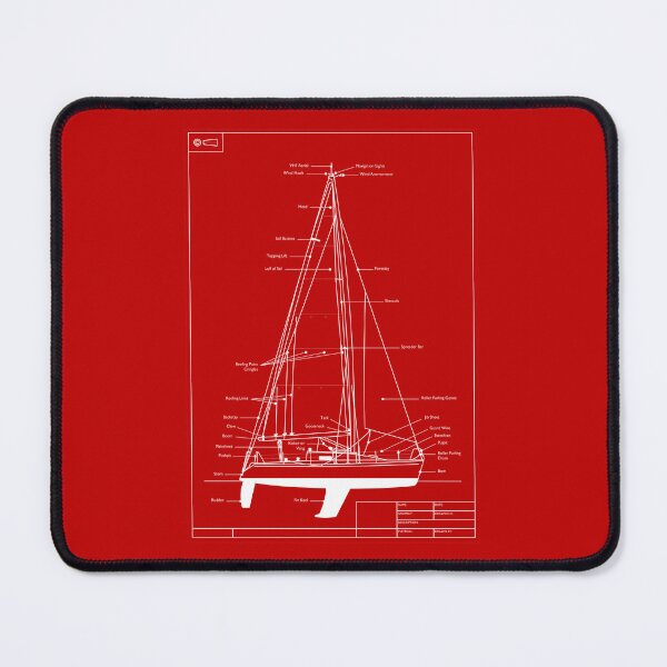 Item preview, Sailing Yacht Redprint designed and sold by andrewamoore.