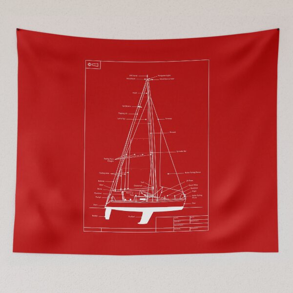Item preview, Sailing Yacht Redprint designed and sold by andrewamoore.