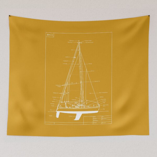 Item preview, Sailing Yacht Goldprint designed and sold by andrewamoore.