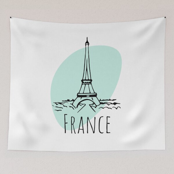 Item preview, France doodle illustration designed and sold by mariakostory.