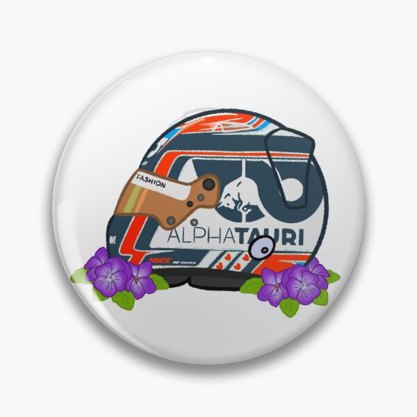 Item preview, Nyck De Vries 2023 Helmet Design With Flowers. designed and sold by OriDraws.