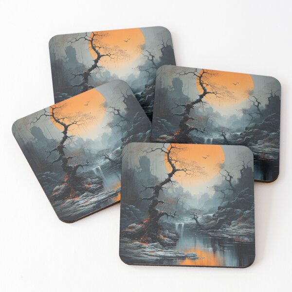 Item preview, Emotional Resonance: An Abstract Expressionist Waterfall - 9 designed and sold by Moisky Art.