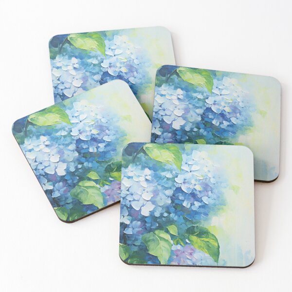Item preview, Summer Symphony: Vibrant Hydrangea Against a Bold Blue designed and sold by CMFAstudio.
