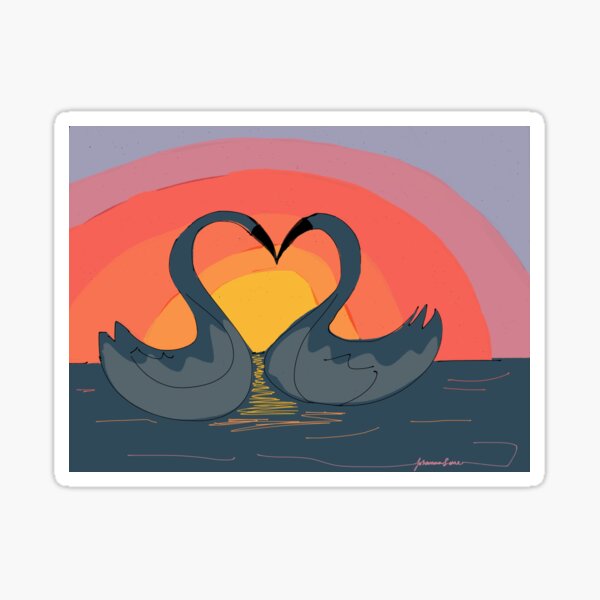 "Love Birds" Sticker