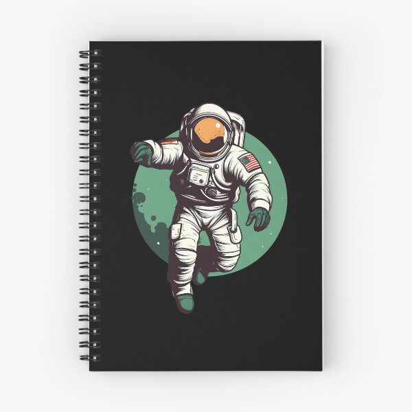Item preview, Saint Patrick’s day Vintage Astronaut in Space Flying | High Detailed Dark White and Green Art designed and sold by 24hSpaceMadness.