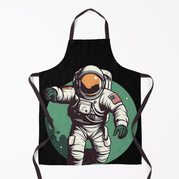 Item preview, Saint Patrick’s day Vintage Astronaut in Space Flying | High Detailed Dark White and Green Art designed and sold by 24hSpaceMadness.