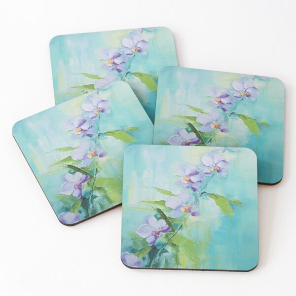 Item preview, Exotic Elegance: Captivating Lavender Orchid Against a Tranquil Blue designed and sold by CMFAstudio.