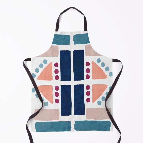 Item preview, Abstract painting, aztec pattern, shapes designed and sold by Denise Jansen.
