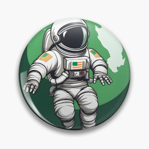 Item preview, St. Pattrick’s Day | Astronaut Flying Around | Ivory Coast Art Style designed and sold by 24hSpaceMadness.
