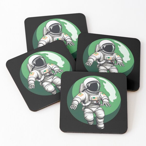 Item preview, St. Pattrick’s Day | Astronaut Flying Around | Ivory Coast Art Style designed and sold by 24hSpaceMadness.