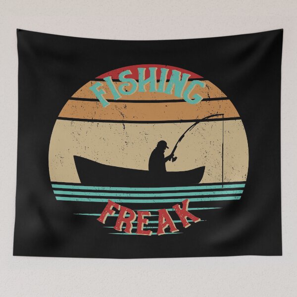 Item preview, Retro Sunset, Fishing Freak designed and sold by Fhfarms.