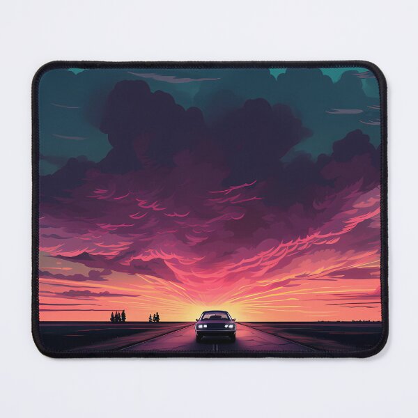Item preview, Car Driving into Sunset designed and sold by tropicaltee.