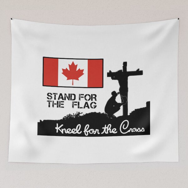 Item preview, Stand para la bandera canadiense Arrodillarse para la cruz designed and sold by JonathanR1994.