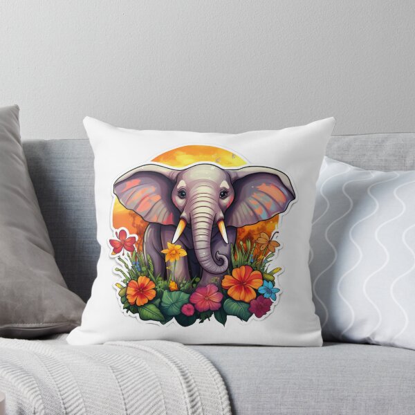Artikelvorschau, Super süßer positiver bunter Elefant entworfen und verkauft von SmileshareShop.