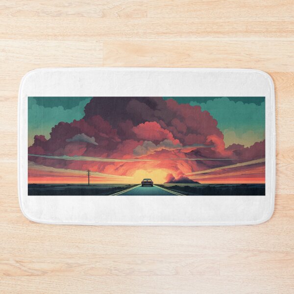 Item preview, Car Driving into Sunset designed and sold by tropicaltee.