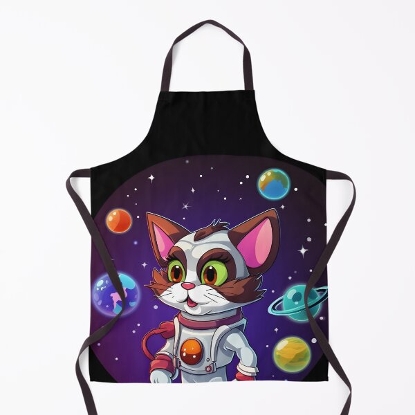 Item preview, Cat with Space Gear in Colorful Space | Charming Character Illustrations designed and sold by 24hSpaceMadness.