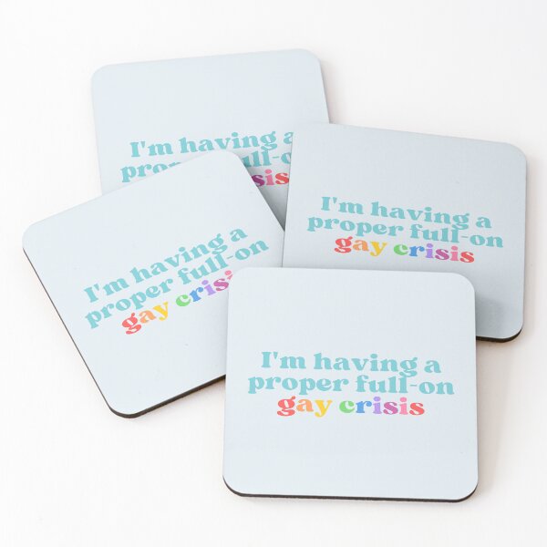 Item preview, Heartstopper Nick Nelson Quote "I'm having a proper full-on gay crisis" | Rainbow designed and sold by emcazalet.