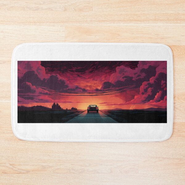 Item preview, Car Driving into Sunset designed and sold by tropicaltee.
