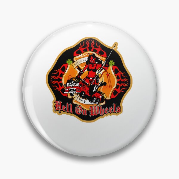 Item preview, Rescue Me - Ladder 62 Hell on Wheels Logo designed and sold by laughlin-aid.