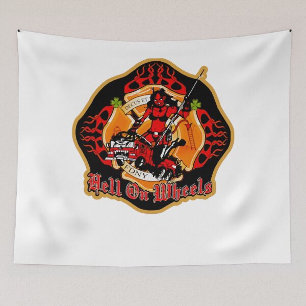 Item preview, Rescue Me - Ladder 62 Hell on Wheels Logo designed and sold by laughlin-aid.