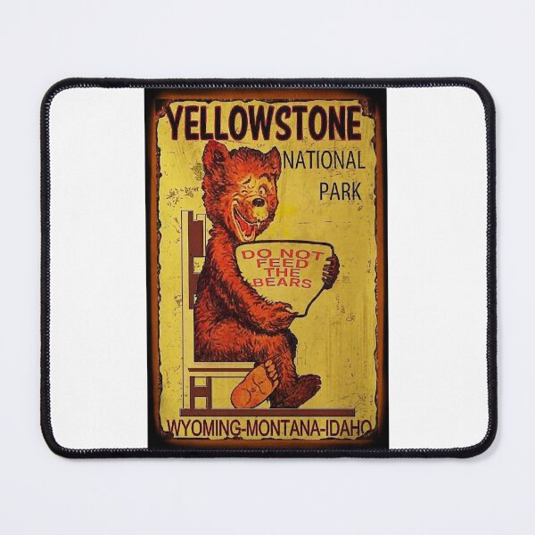 Item preview, Retro Yellowstone National Park Do Not Feed The Bears Vintage designed and sold by laughlin-aid.