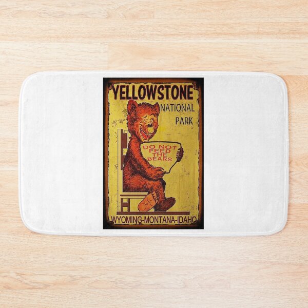 Item preview, Retro Yellowstone National Park Do Not Feed The Bears Vintage designed and sold by laughlin-aid.