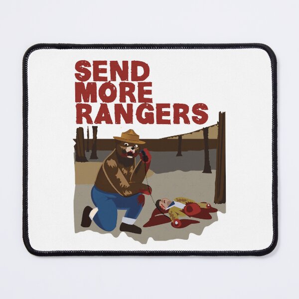 Item preview, Send More Rangers Grizzly Bear Retro designed and sold by laughlin-aid.