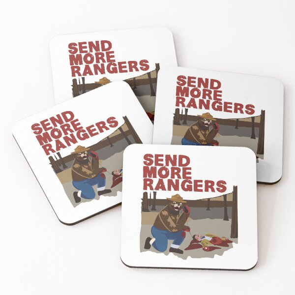 Item preview, Send More Rangers Grizzly Bear Retro designed and sold by laughlin-aid.