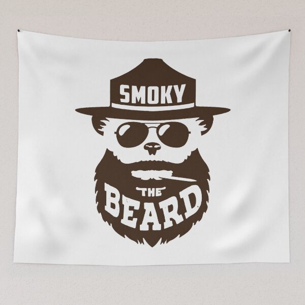 Item preview, SMOKY THE BEARD - SMOKEY THE BEAR_S HIPSTER COUSIN designed and sold by laughlin-aid.