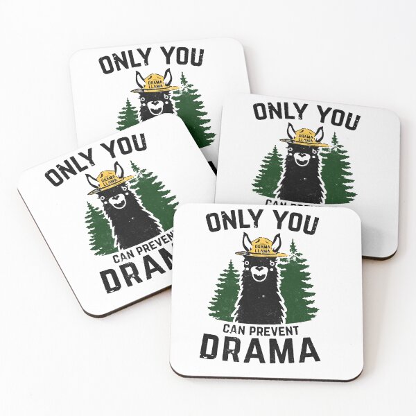 Item preview, The Original Only You Can Prevent Drama Llama GRUNGED - Smokey Bear Parody designed and sold by laughlin-aid.
