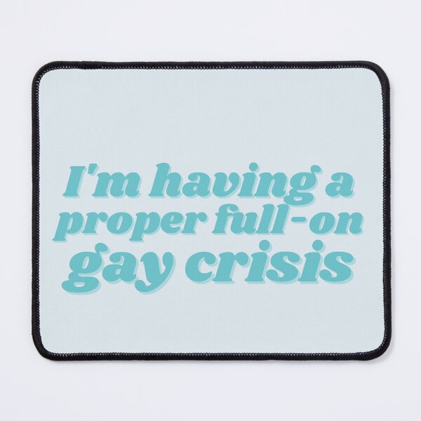 Item preview, Heartstopper Nick Nelson Quote "I'm having a proper full-on gay crisis" | Blue designed and sold by emcazalet.