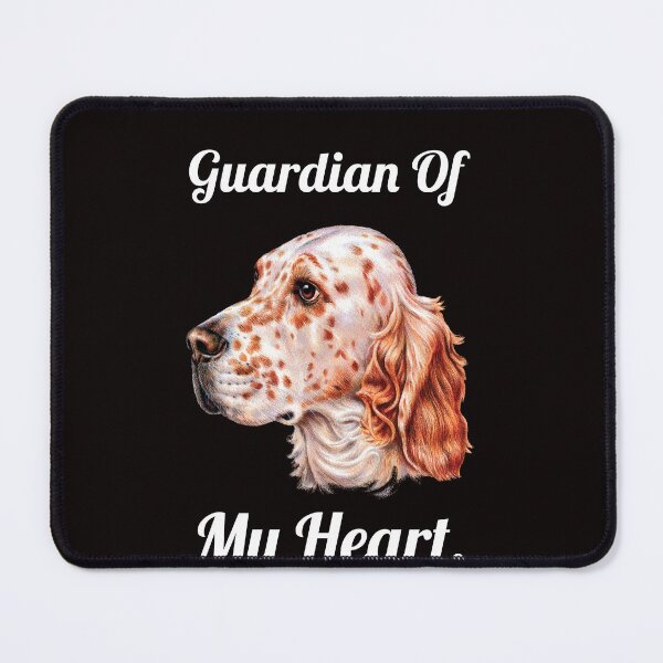 Item preview, English Setter Dog Pet Owner Guardian Of My Heart designed and sold by fantasticdesign.