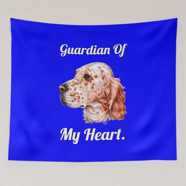 Item preview, English Setter Dog Pet Owner Guardian Of My Heart designed and sold by fantasticdesign.