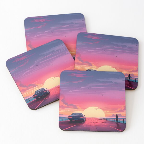 Item preview, Car Driving into Sunset designed and sold by tropicaltee.