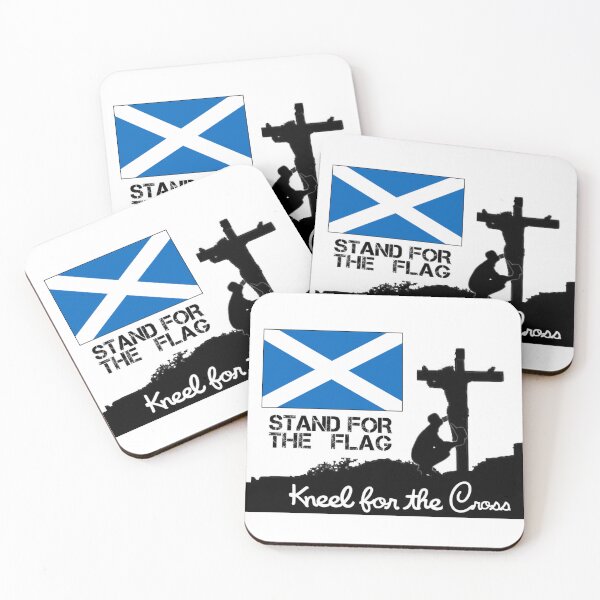 Item preview, Stand For the Scottish Flag (Coloured) Kneel For The Cross designed and sold by JonathanR1994.
